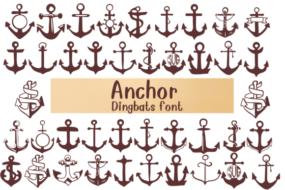 Anchor Font: A Playful Dingbat Collection for Nautical Design