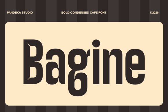 Bagine: A Bold Condensed Font for Cozy Branding