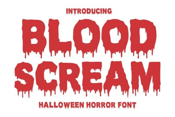 Blood Scream: A Chilling Horror Font for Your Designs