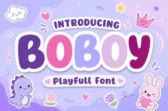 Boboy: The Cheerful Display Typeface for Fun Designs