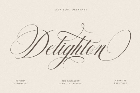 Delighton Script: Elegant Calligraphy for Modern Designs