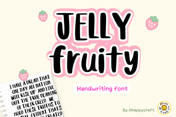 Discover Jelly Fruity: A Playful Handwriting Display Font