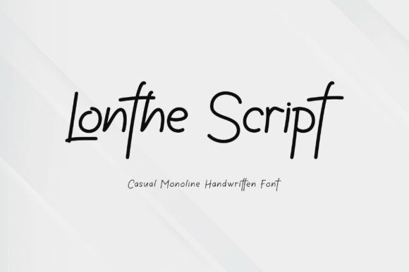 Discover Lonthe: A Clean Monoline Script for Modern Brands