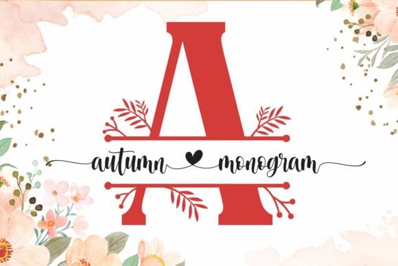Discover the Charm of the Autumn Monogram Typeface