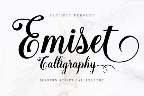 Emiset Calligraphy: Elegant Handwritten Font for Creative Projects
