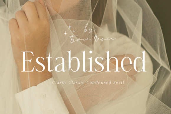 Established: Classy and Elegant Condensed Serif Font