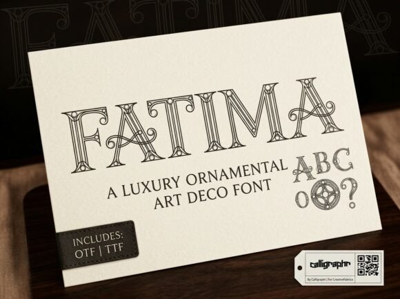 Fatima: An Art Deco Display Typeface