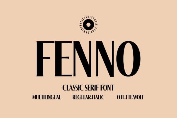 Fenno: A Serif Font of Timeless Elegance and Sophistication