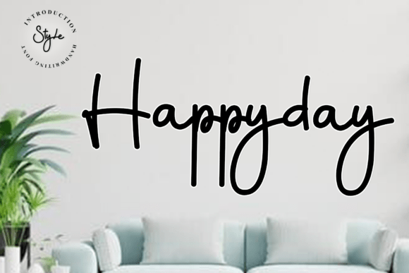 Happyday: A Modern Script Font for Elegant Branding