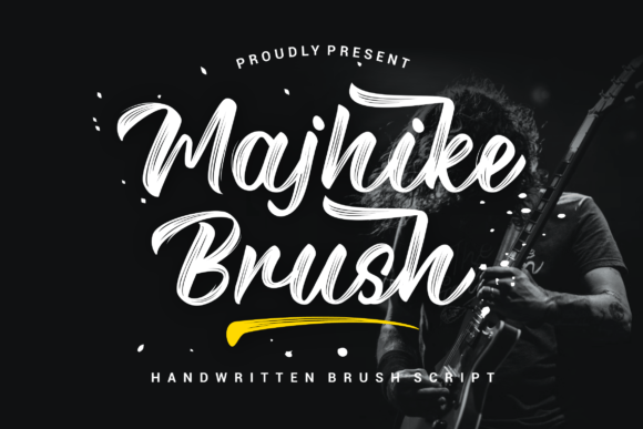 Majhike Brush: A Stylish Handwritten Typeface for Modern Design