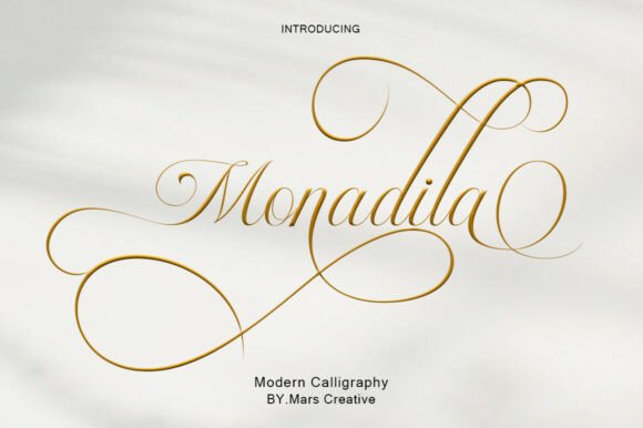 Monadila: Discover the Elegance of This Modern Calligraphy Font