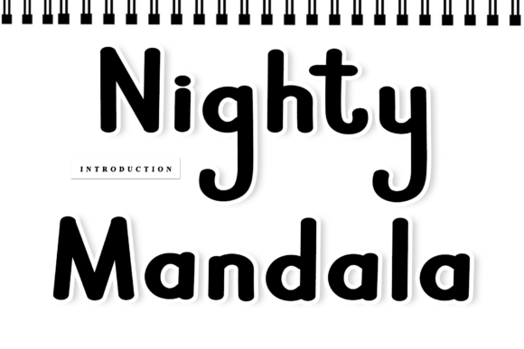 Nighty Mandala: A Handwritten Font for Elegant Designs