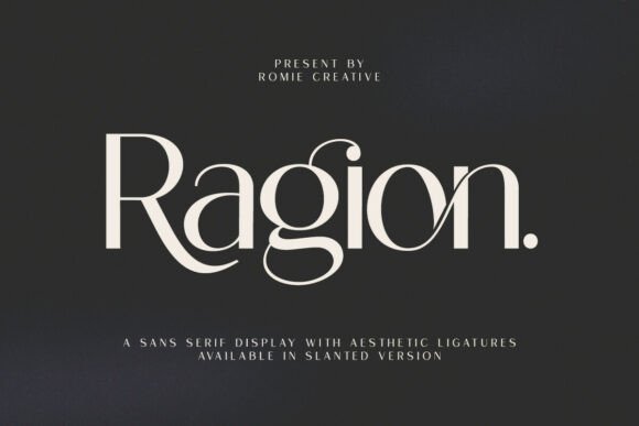 Ragion: Modern Sans Serif Font for Elegant Design