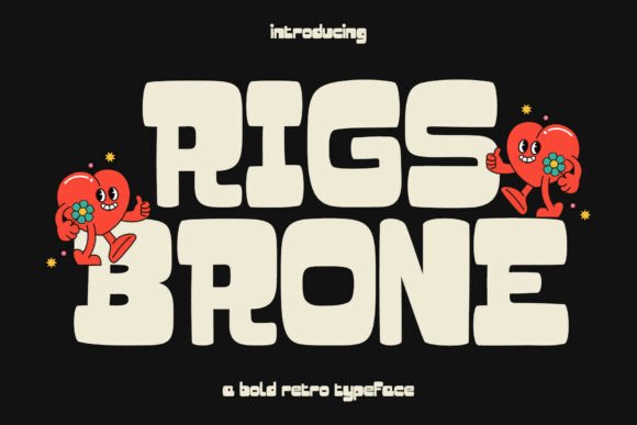 Rigs Brone: A Retro Vintage Font with Modern Appeal