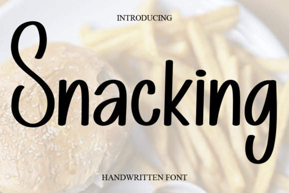 Snacking: A Sweet and Cursive Handwritten Font for Joyful Designs