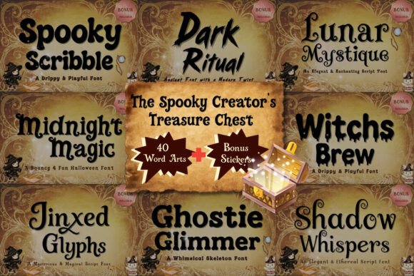 Spooky Creator Treasure Chest: Ultimate Halloween Design Bundle