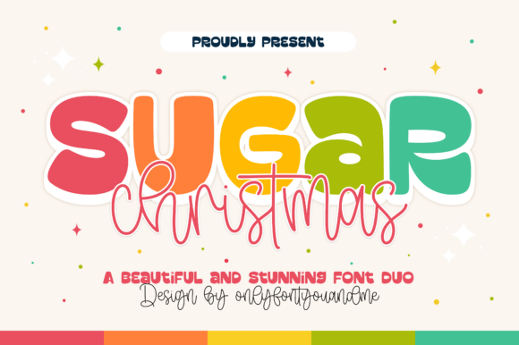 Sugar Christmas Duo: Festive Typography for Cheerful Designs