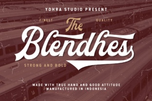 The Blendhes: A Vintage Script for Bold Designs