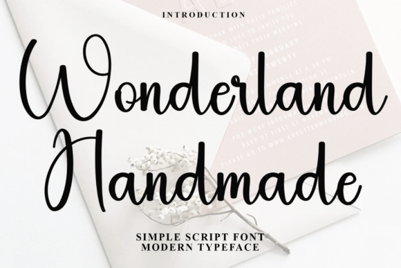 Wonderland Handmade: A Festive Typeface for Enchanting Designs